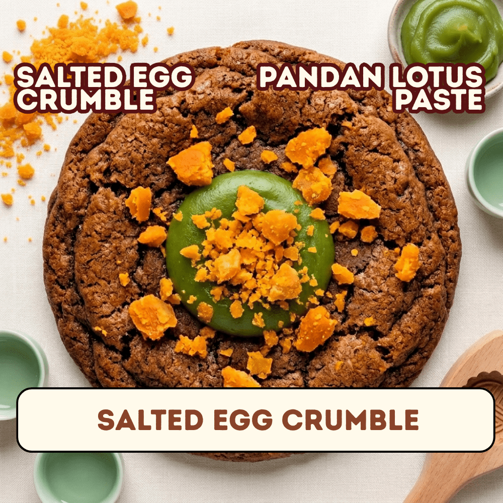 Salted Egg Crumble (Box of 8) - Airfryer Cookies