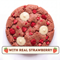 Strawberry Kisses - Strawberry & White chocolate (Box of 8) - Airfryer Cookies